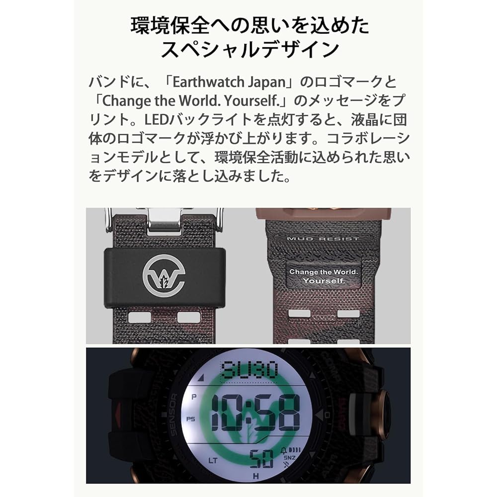 Casio G-Shock Mudman GW-9502KJ-8JR Men's Brown Solar Radio Wave Watch Eco-Friendly Materials
