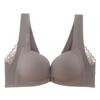 Genuine explosive product, new front buckle, beautiful back gathering bra, lace without steel ring, small chest showing large underwear thickness