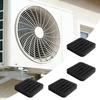 4Pcs Rubber Mount Shock Absorption Anti Slip Durable Anti Vibration Pad for Balcony Air Conditioner Outdoor Unit Outdoor Roofs