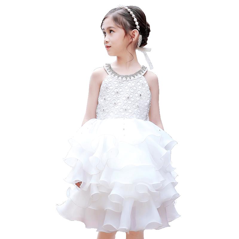 Fuluomi Girls  Sleeveless Halterneck Princess Dress 120