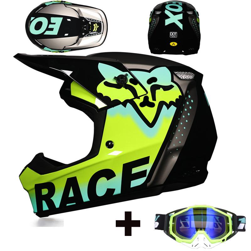 Motorcycle Helmet Children Off Road Helmet Bike Downhill Am Dh Cross Helmet Capacete Motocross Casco Three piece gift set Motor