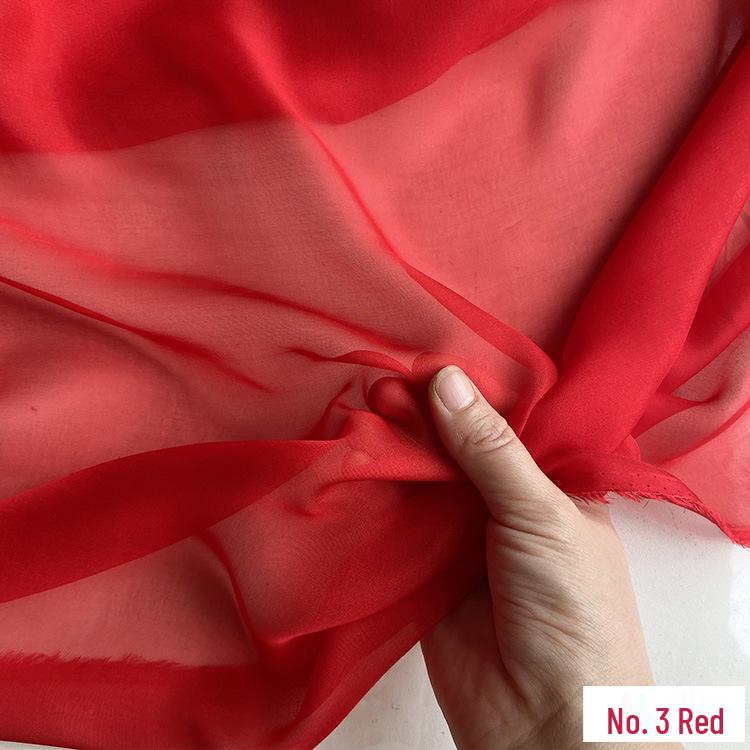 Chiffon di Vera Seta Largo 6 mm: Tessuto di Seta di Gelso Trasparente per Foulard, Vestiti Estivi e Abiti da Sera