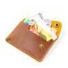 Cross-Border Crazy Horse Leather Card and Coin Holder with Snap Button