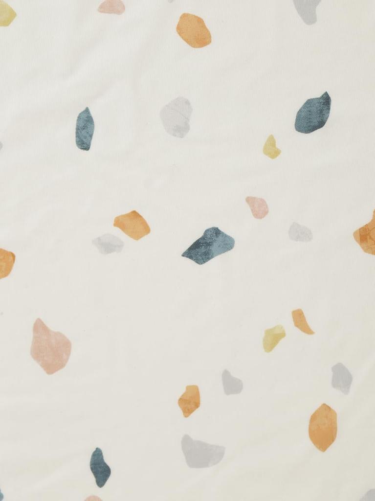 Terrazzo Pattern Antibacterial Box Sheet PSGG252823OWHTSD [sleep] Cool-to-the-Touch (Semi-Double)