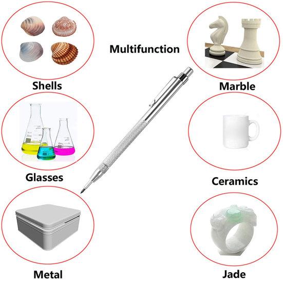 Scriber Magnetic Portable Aluminum Tungsten Carbide Scriber Glass