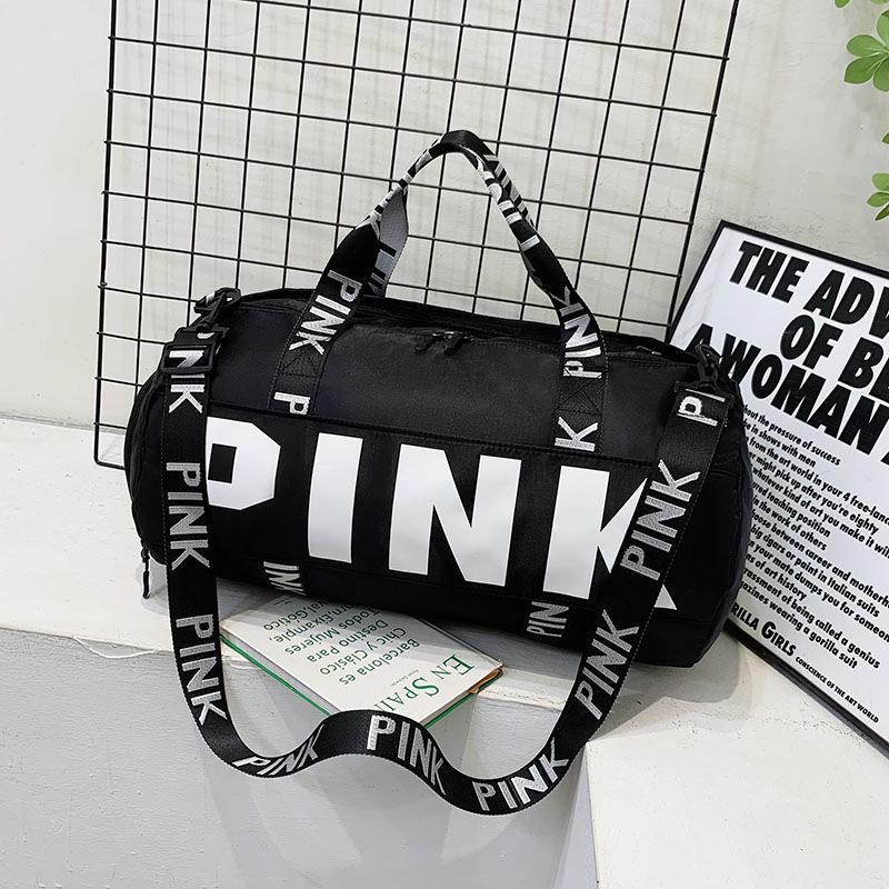 Pink Sports Bag: Wet/Dry Separation, Handheld/Crossbody, Large Capacity Travel Storage, Fitness Luggage