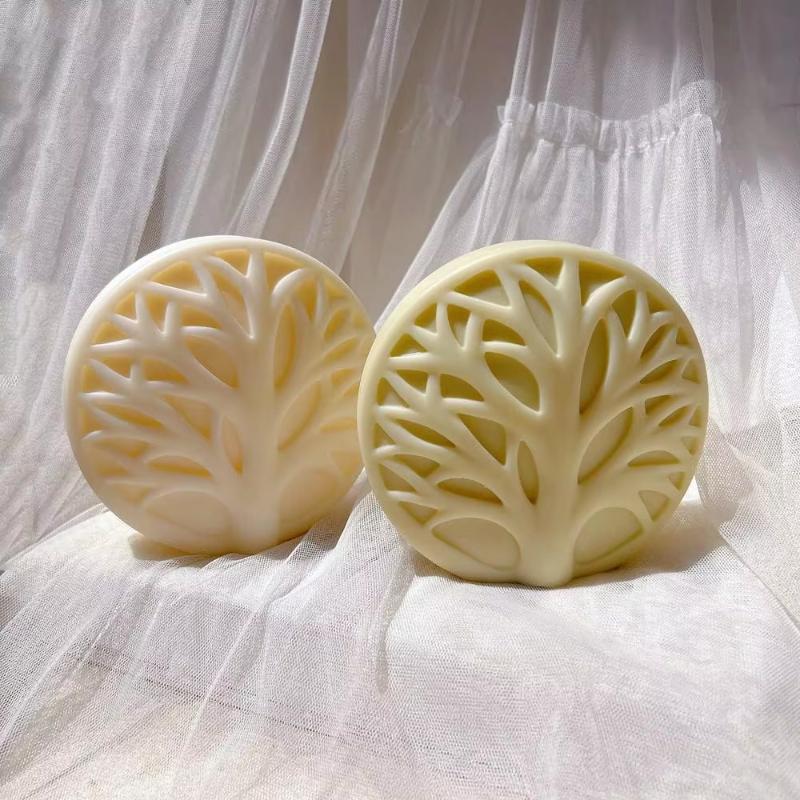 Set of 2 3D Tree of Life Silicone Molds for Crafting Candles, Resin Pillars, Aromatherapy Products, Gypsum, Wax, Soap, Flowers