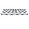 Retractable Awning Anthracite & White 3.5 X 2.5 M Fabric & Aluminum