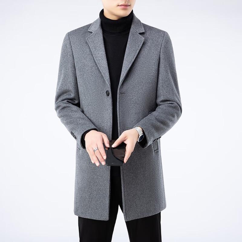 Firstview Men's Urban Casual Wool Blend Overcoat FV24D1130
