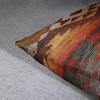 Emvency Set of 2 Aztec Throw Pillow Cover 18x18 Inches Decorative Pillowcase Navajo Orange Red Grey Tribal Decor Rectangle Pillow Cover with Hidden