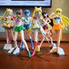 Sailor Moon Anime Figure Set 23cm Meiou Setsuna Kaiou Michiru Haruka Tomoe Hotaru Glitter & Glamours Action Figurine Toy Gift