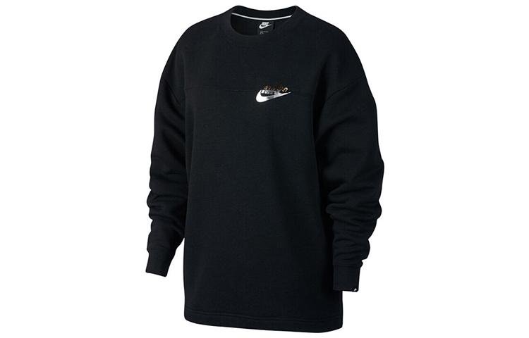 

Nike Sweatshirts Women s Black Crew Neck Moderate Regular AJ0093-010 M