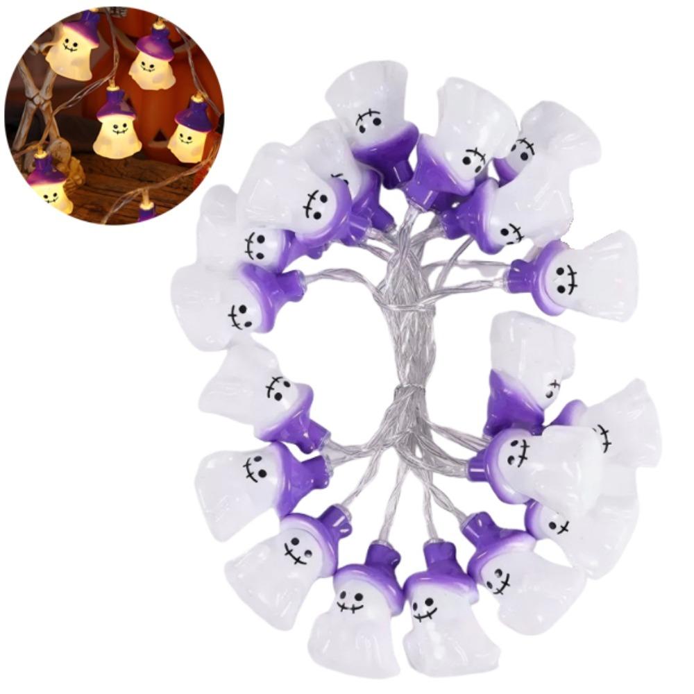 Creative Purple Cap Ghost Light String Cartoon LED Ghost Light String Home Decor