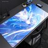 Pink Fox Large Gaming Mousepad XXL Gamer Mouse Pad Office Long Table Accessories Mouse Mat Kawaii Nine-tailed Fox Desk Mat Xxl