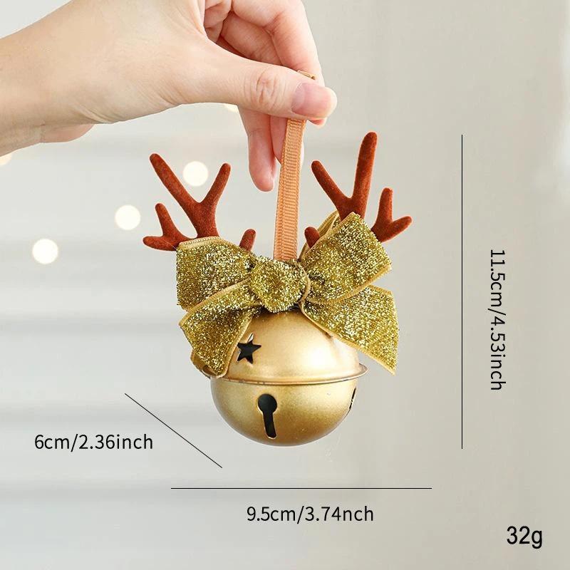 Noel Çanı Boynuzlar Fiyonk Kozalak Çan Karışık Kolye Noel Ağacı Vitrin Araba Asma Süsü