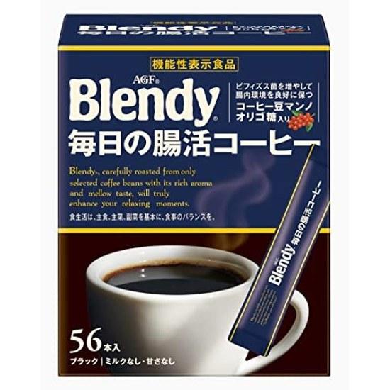 AGF Blendy Stick Black Daily Gut Health Coffee 56 Sticks Instant Water-Soluble Manno Oligosaccharide Food Beverages Alcohol
