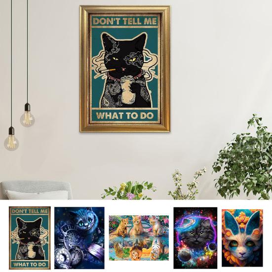 

1 Set Diamond Painting Kit Exquisite Cat Pattern DIY Rhinestone Picture Craft Set