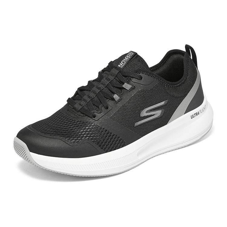 Skechers Comfortable Breathable Fabric Low-Top Casual Running Shoes Women Sneaker 128106-BKSL