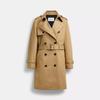Mid Trench Coat With Signature Collar Khaki