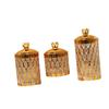 3Pcs Storage Jars with Lid Cereal Canister Pantry Organization Practical Candy Jar Food Storage Container for Snacks Holiday
