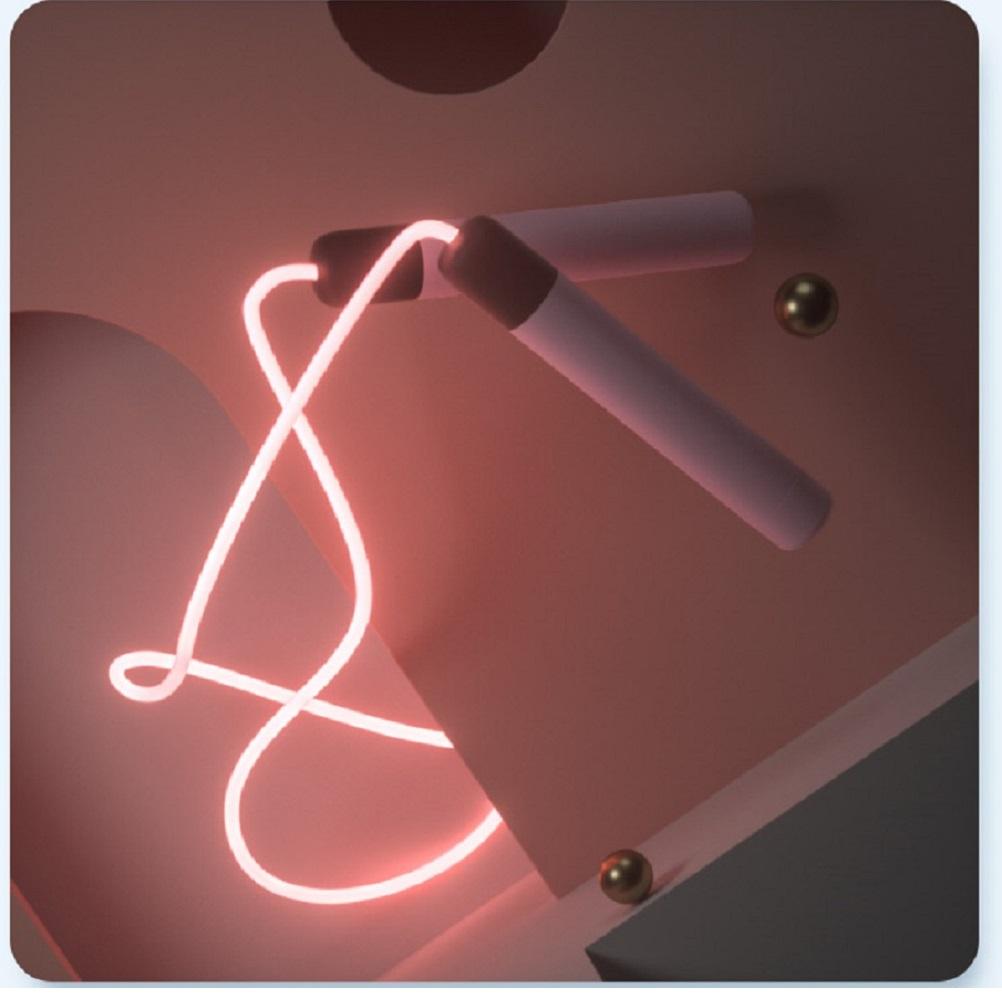 Coarda de sărit strălucitoare cu LED, coarda de sărit pentru copii și adulți, fitness