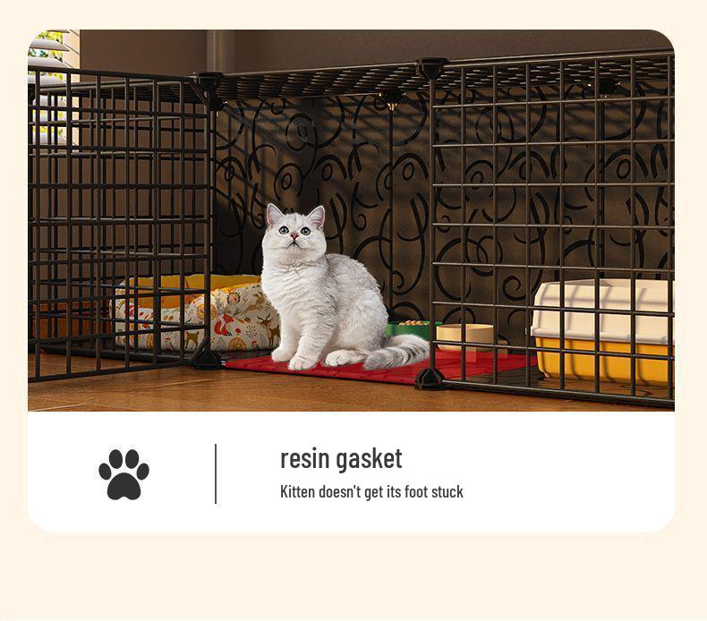 Indoor Cat Villa: Multi-Layer Winter Home & Toilet, Spacious Cabinet Bed