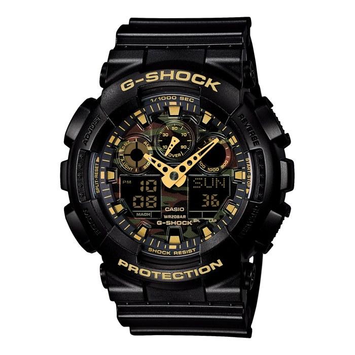 [Casio] G-Shock GA-100CF-1A9JF Men s Watch Black/Yellow Camo