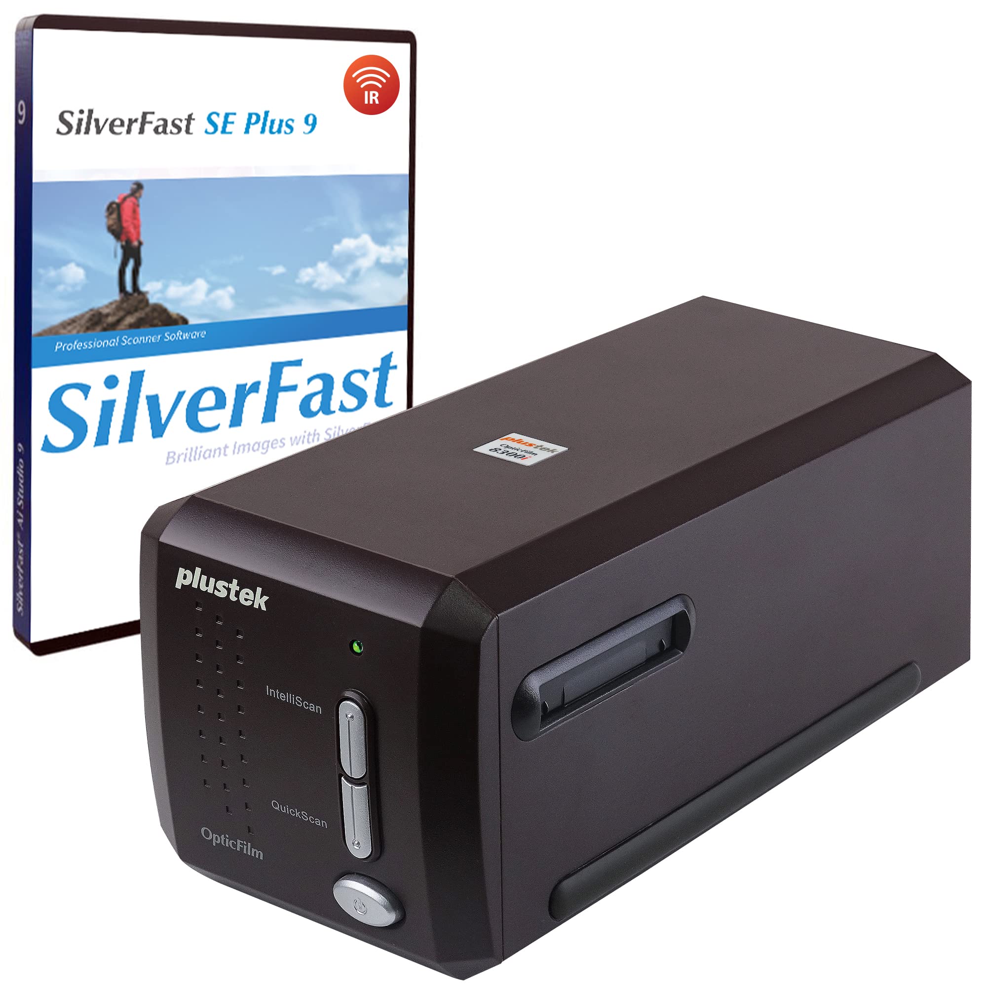 

Plustek OpticFilm 8300i SE 35mm Negative Film Stripe Slide Пакет швидшого сканування SilverFast SE Plus 9 QuickScan підтримує Mac і Windows - &
