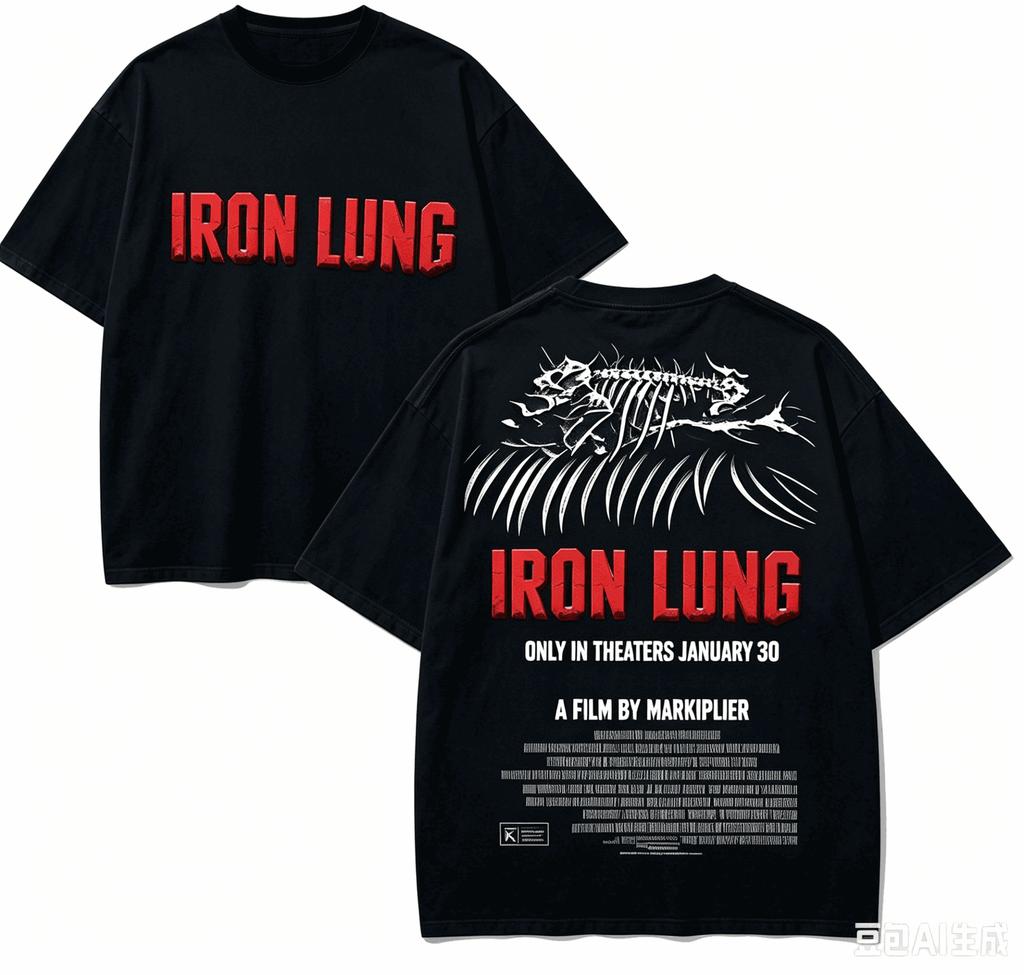 Iron Lung Anime Lover T-shirt Harajuku Cotton New Model High Street Retro Oversized Unisex Prod