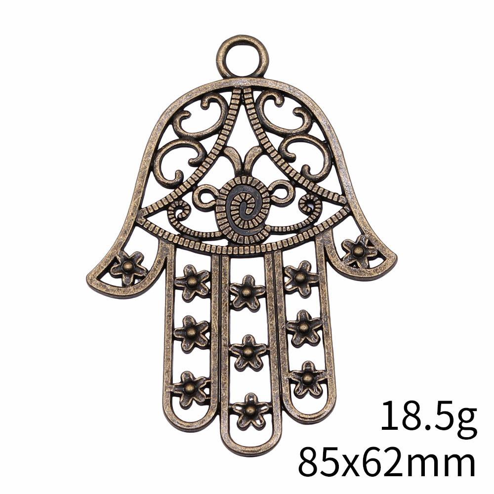 NewArrivals Charms For Necklace Hamsa Hand Talisman Amulet Charms Pendant Biz Phone Pendant