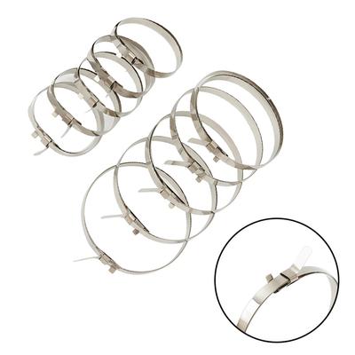 10Pcs Universal Axle CV Joint Boot Crimp Clamp Kit Stainless Steel Adjustable CV Joint Clamps Banding Boot Clamp Tool 5X-S 5X-L