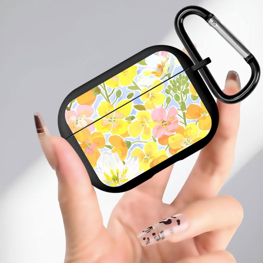 

Желтый чехол с цветами для Airpods Pro2 2 3 4 Pro 1 Pro3 Мягкий чехол-обложка для наушников Airpods Pro