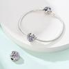 New 925 Silver Jewelry Accessories Bracelet Romantic Classical Butterfly Cross Key Pendant Beaded Bracelet