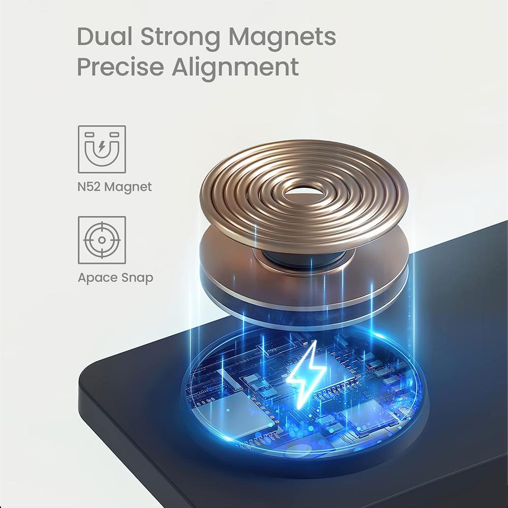 30w Dual Magnetic 2 In 1 Stand Wireless Charger For Iphone/samsung/huawei Mobile Phone For Apple Airpods/earbuds Chargers