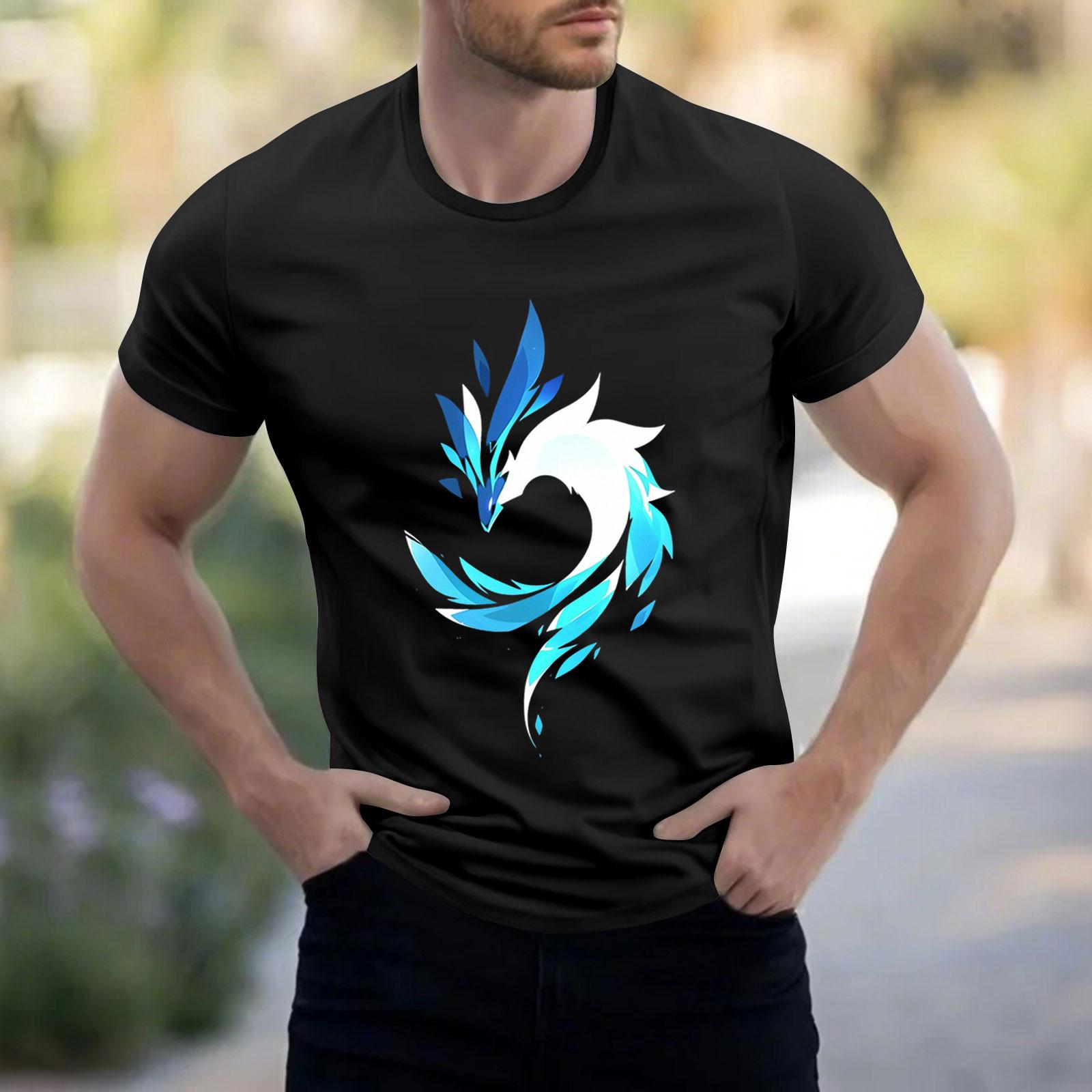 

Мужская рубашка с воротником-стойкой и коротким рукавом, свободная рубашка для отдыха и отдыха, мужская XXXL чёрный