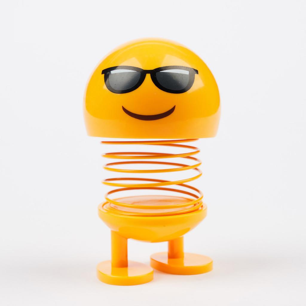 Jarní kývající hlava hračka roztomilý obličej auto emoce panenka interiérová dekorace na palubní desku auta č.14