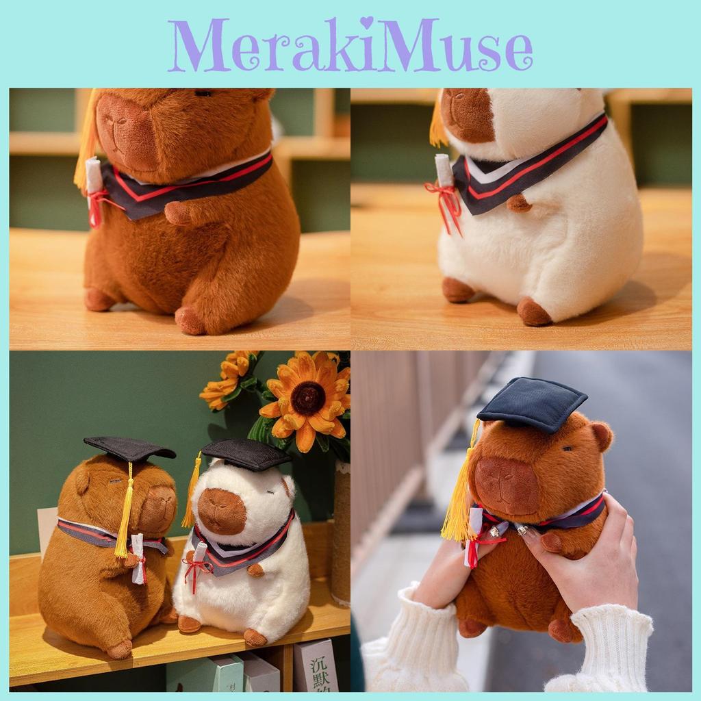 Graduation Cartoon Capybara Plush Toy Soft Doll Graduation Season Gift Student