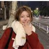 New Soft Waxy Versatile Knitted Wool Solid Color Scarf Female Autumn and Winter Students Thickened Couple Scarf
