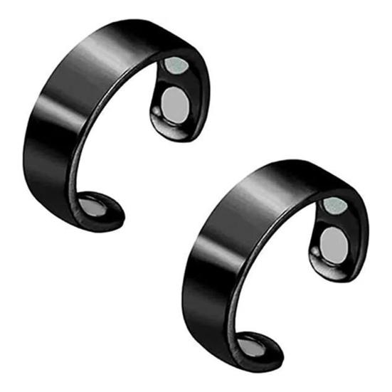 Magnetic Acupressure Ring Zinc Alloy Menopause Ring Hypoallergenic Open Design Ring Promotes Sleep Quality