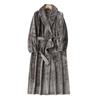 Patchwork Plus Size Losse Flanellen Koraalvlies Badjas voor Mannen & Vrouwen - Herfst Winter