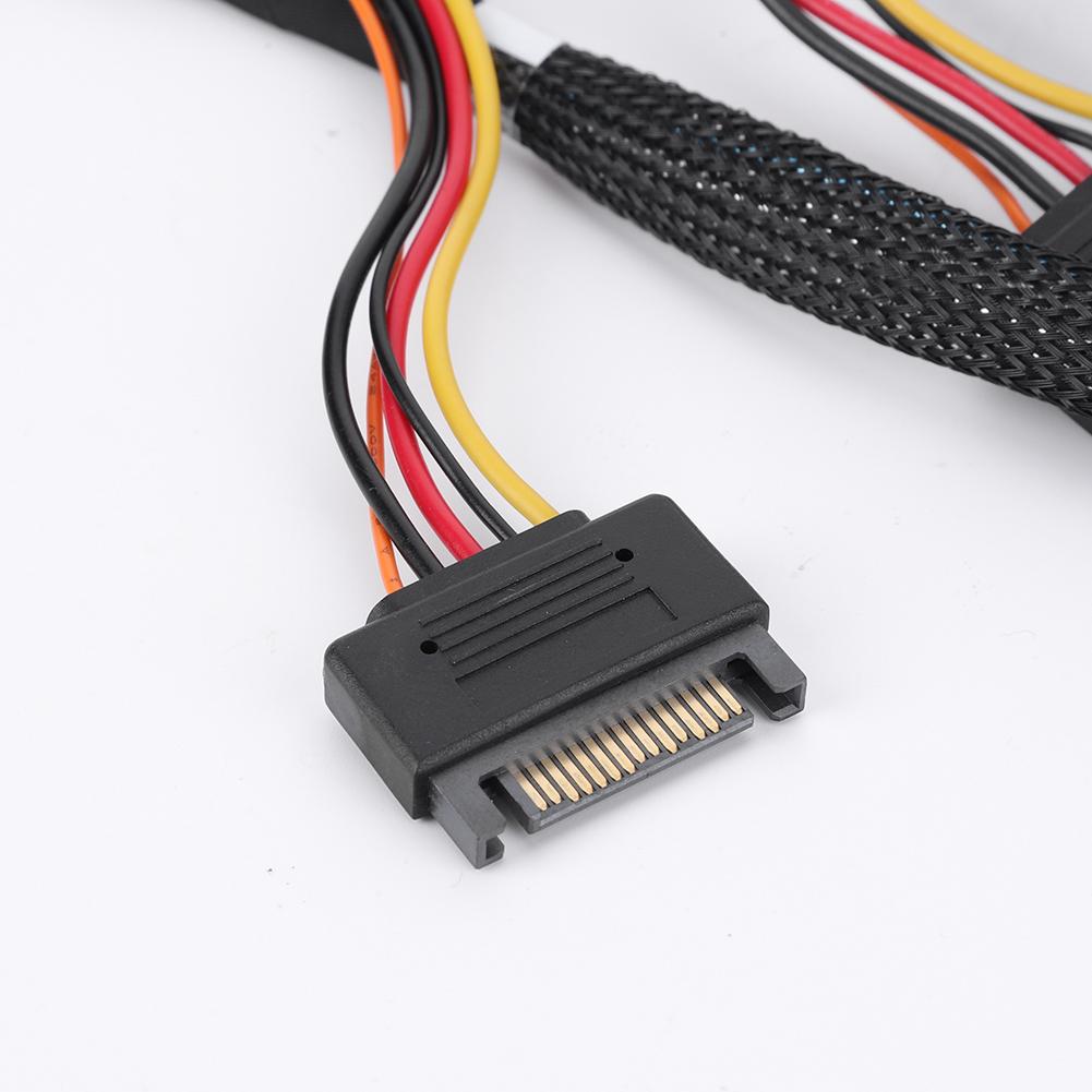 SlimSAS 8X To 2*U.2 NVMe Adapter SFF-8654 74pin To 2*SFF-8639 68pin Cable SlimSAS Data Line