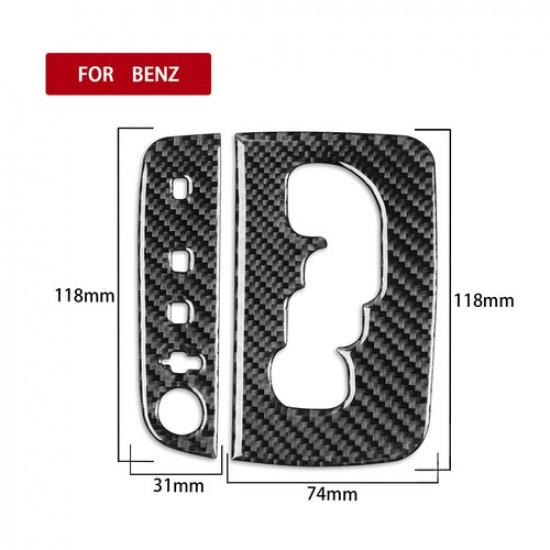 Gear Stickers Shift Panel Cover Decoration For Mercedes Benz B W245 2005 - 2011