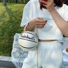 PU Basketball Women's Bag New Network Red Football Bag Personalized Fun Pink Basketball Bag Ins Versatile Chain Shoulder Bag