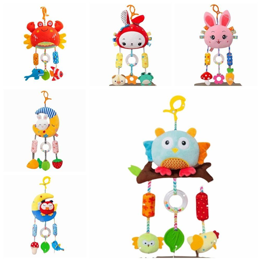 Grab Ability Training Stroller Hanging Toys Bell Toys Infant Crib Pendant  Stroller Use