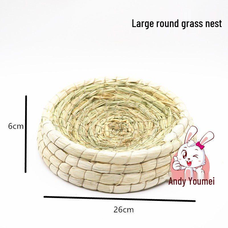 Handgeflochtenes Versteck für Chinchillas & Hamster: Warmes Holznest für Kaninchen & Meerschweinchen