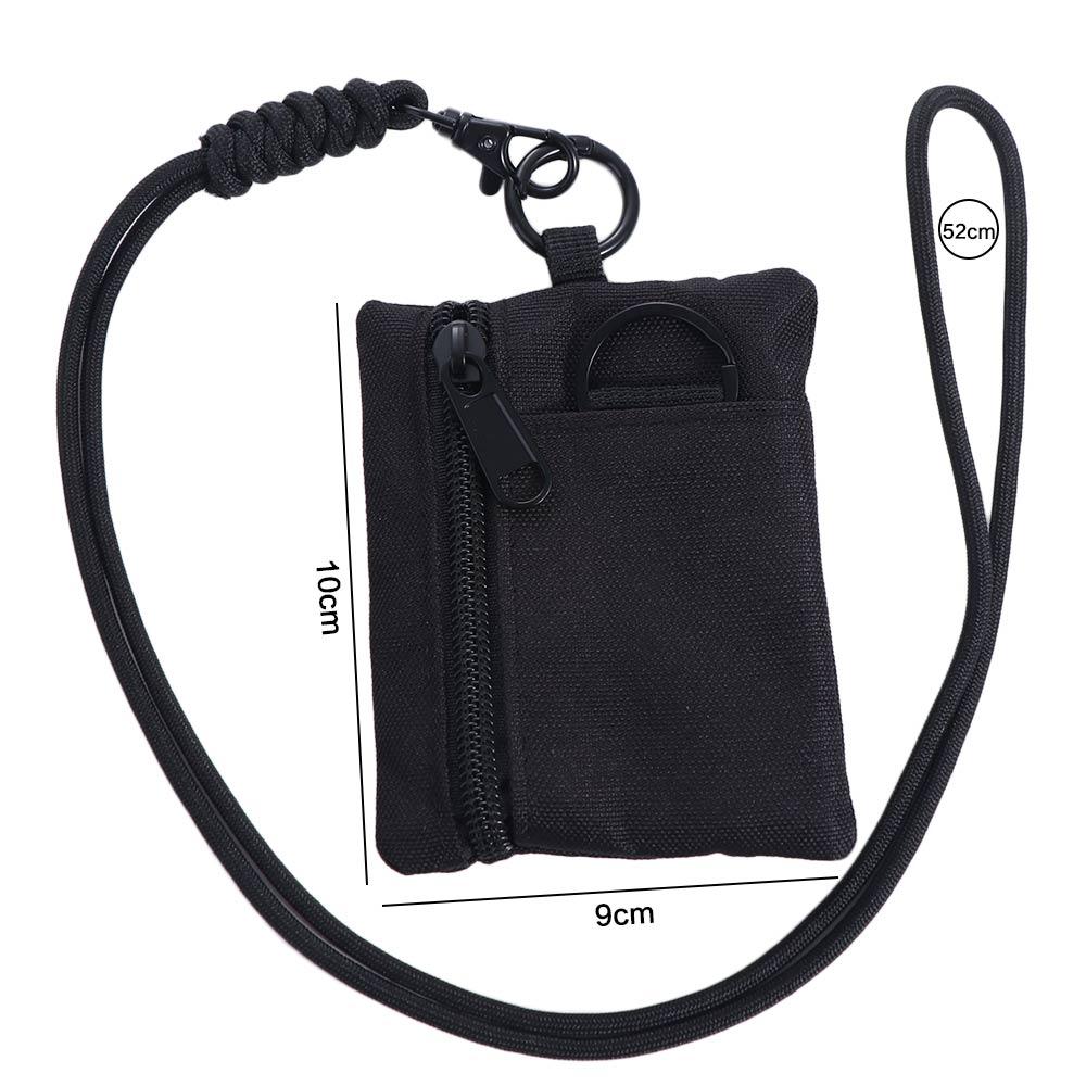 Casual Hanging Neck Coin Purse Square Small Card Holder Convenient Oxford Cloth Mini Wallet  Sports