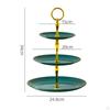 3 Tiers Cupcake Stand, Tiered Dessert Round Plate for Tea Party Wedding Birthday Kitchen