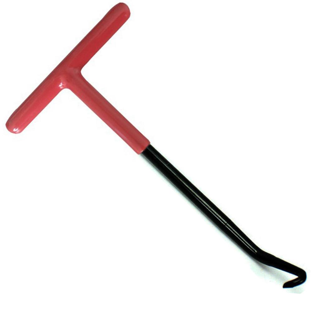 For T Shaped Motorcycle Handle Exhaust Spring Tools Exhaust Pipe Spring Removal Installation Puller Tool with Rubber Coa