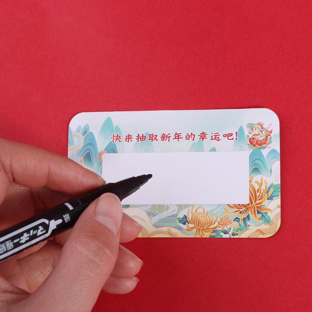 50Pcs Scratch-off Cards Send Pen and Scraper Block Anniversary Vouchers Tickets DIY Gift Activity Favors Surprise Lucky Cards