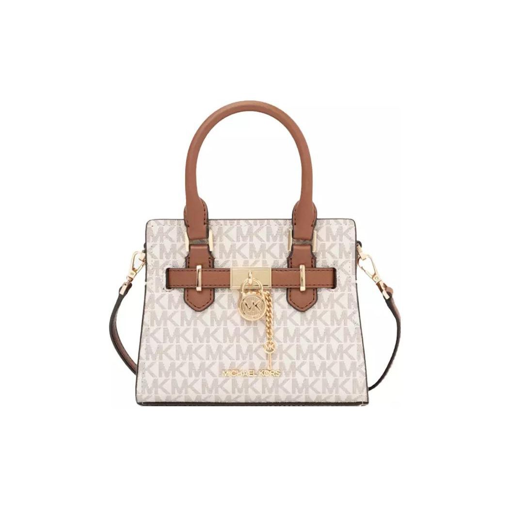 

Michael Kors Mk Hamilton Series Logo Chain Classic Print Zipper Tote Bag Women tote bags Vanilla 35H1GHMS0B-VANILLA Basic Set (Bag+Dust Bag)